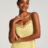 Satin Lace cami top, Yellow