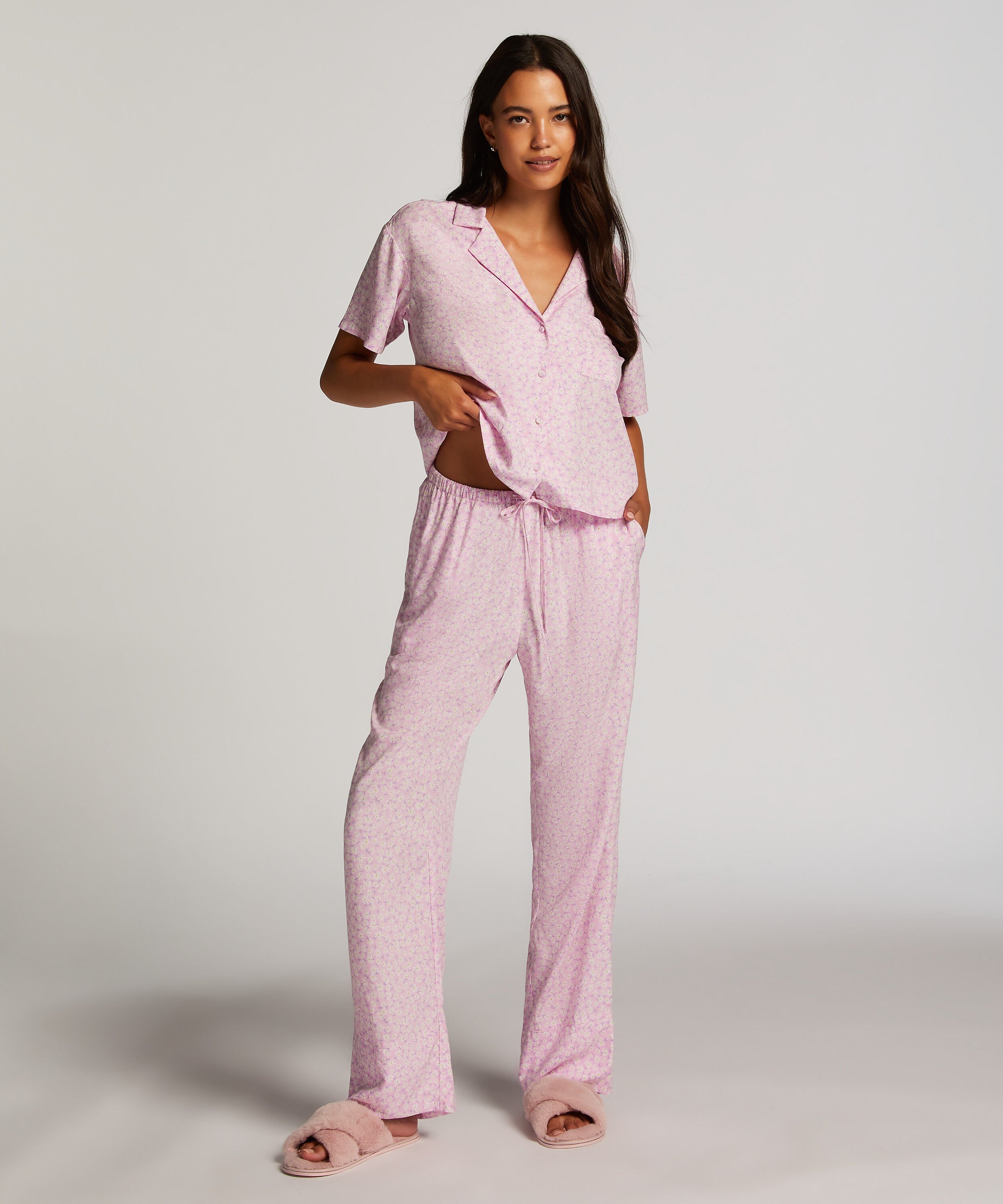 Springbreakers Woven Pyjama Bottoms, Pink