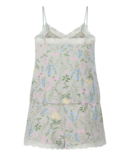 Cami Short Pyjama Set, Green