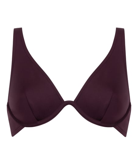 Neoprene Bikini Top, Purple