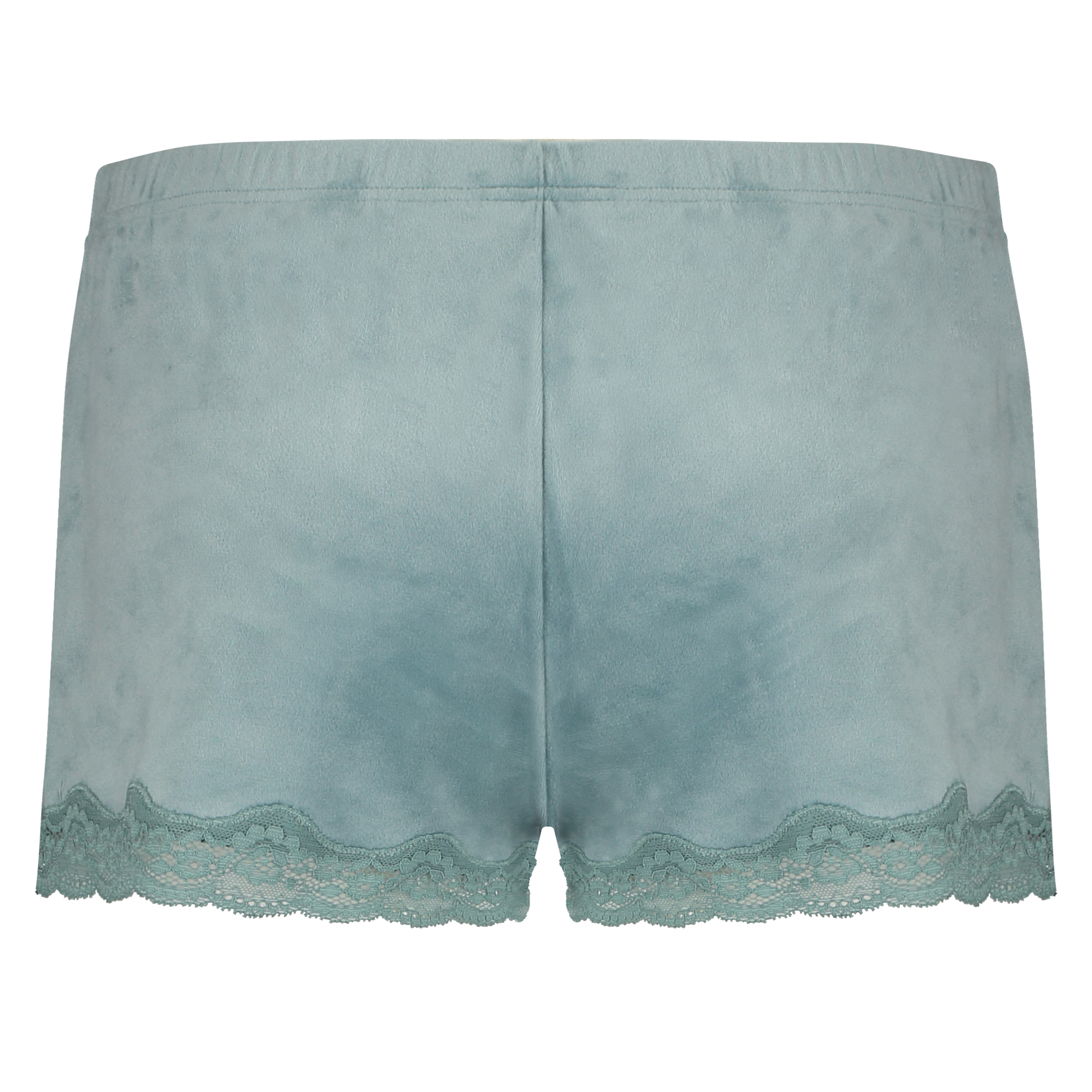 Velvet lace shorts, Green, main
