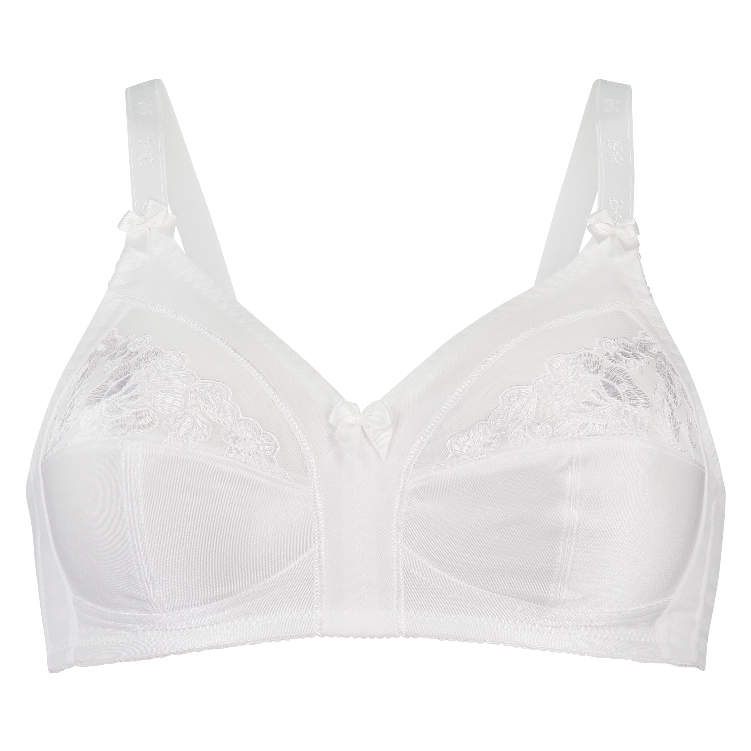 Sara Non-Padded Non-wired Bra, White, main