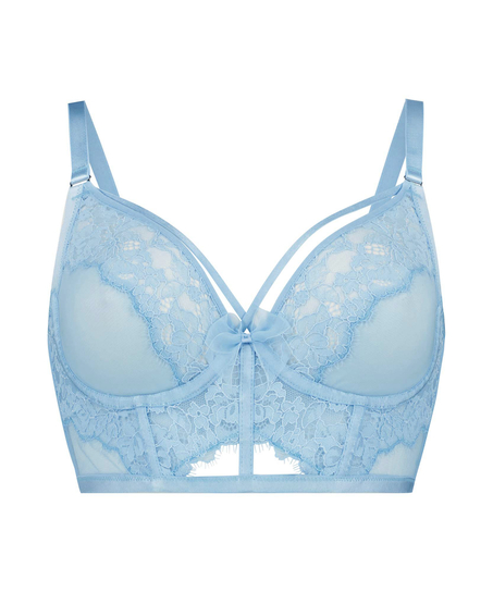 Louise Non-Padded Longline Underwired Bra Kim Petras, Blue