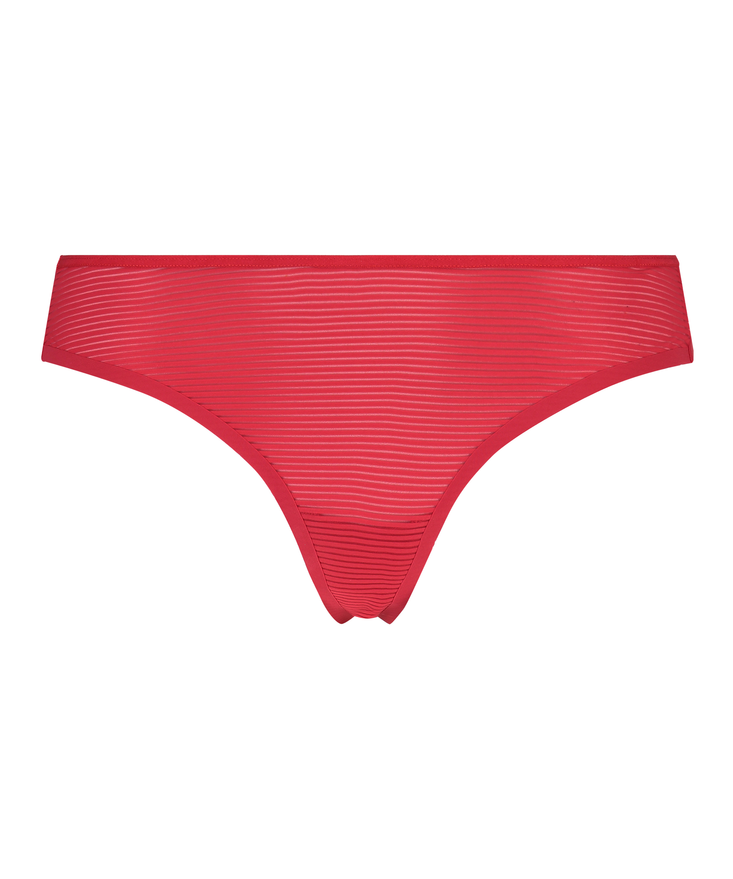 Invisible thong Stripe mesh, Red, main