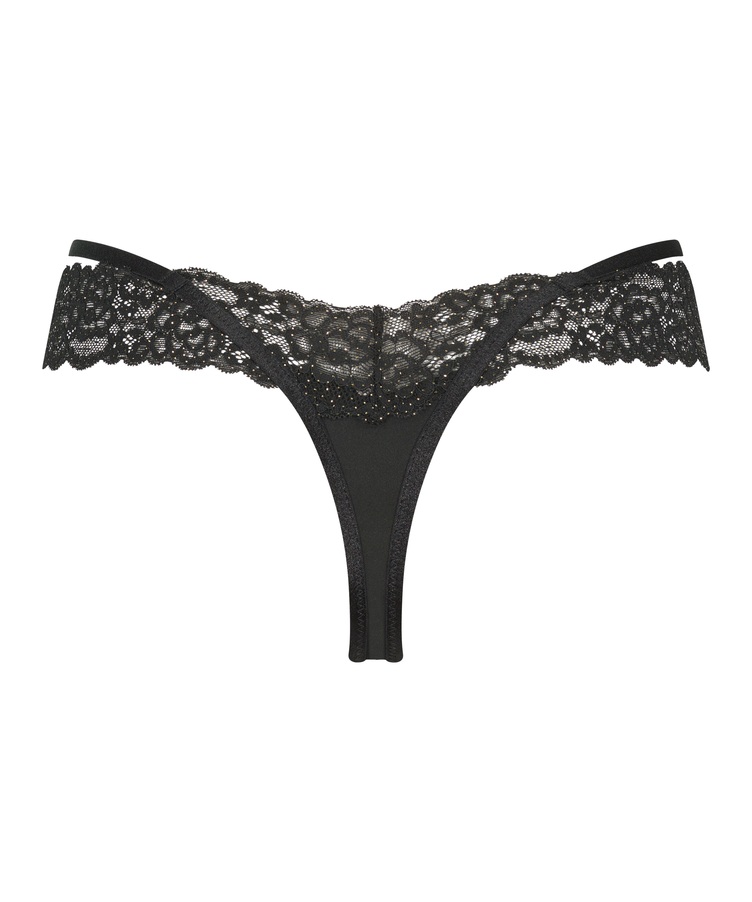 Willow Low RiseThong, Black, main