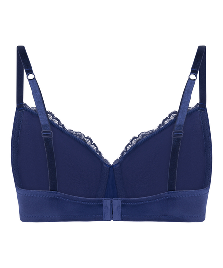 Lace & Shine Padded Underwired Bra, Blue