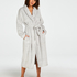 Fleece Bathrobe, Grey