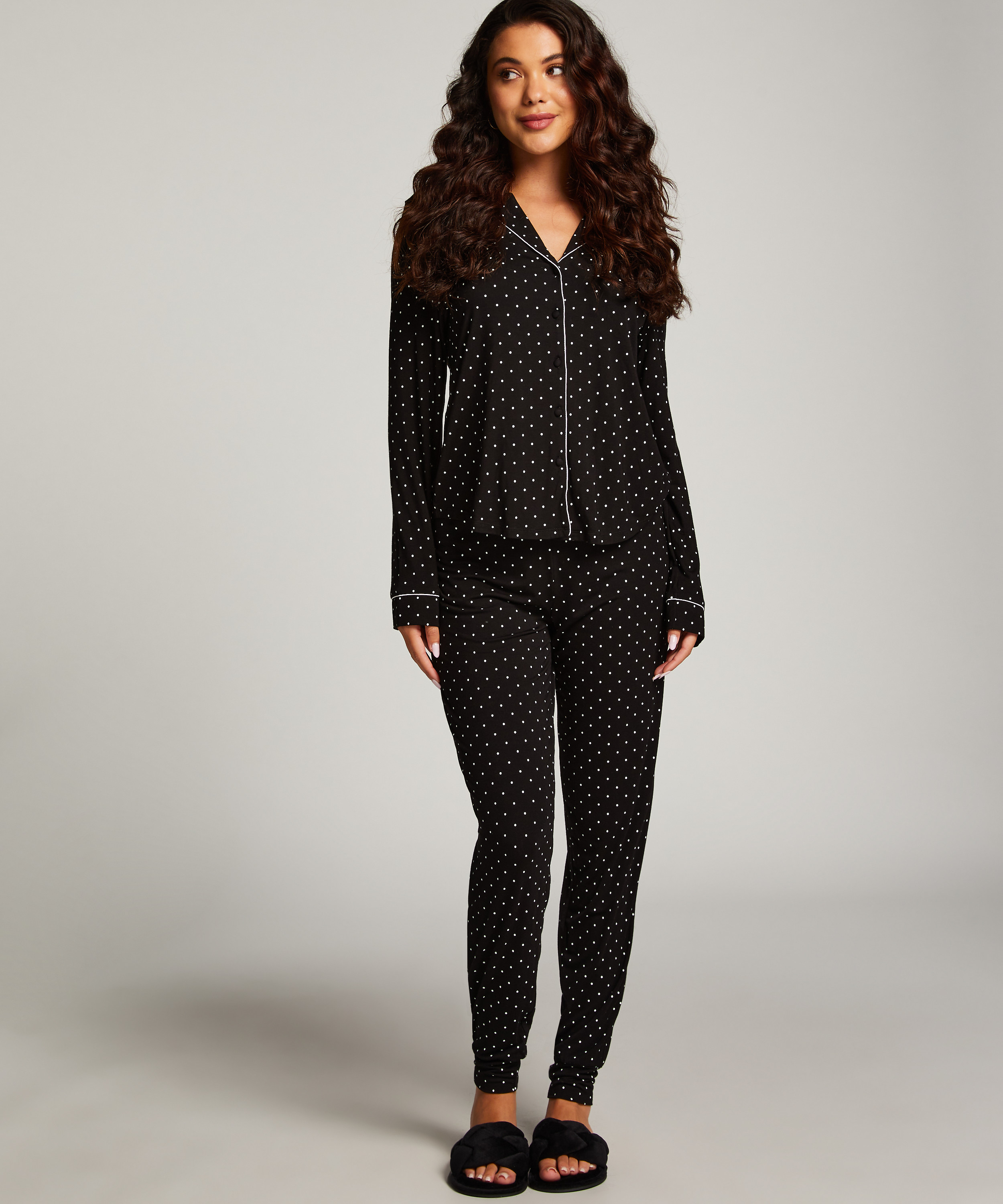 Pajama Set, Black, main