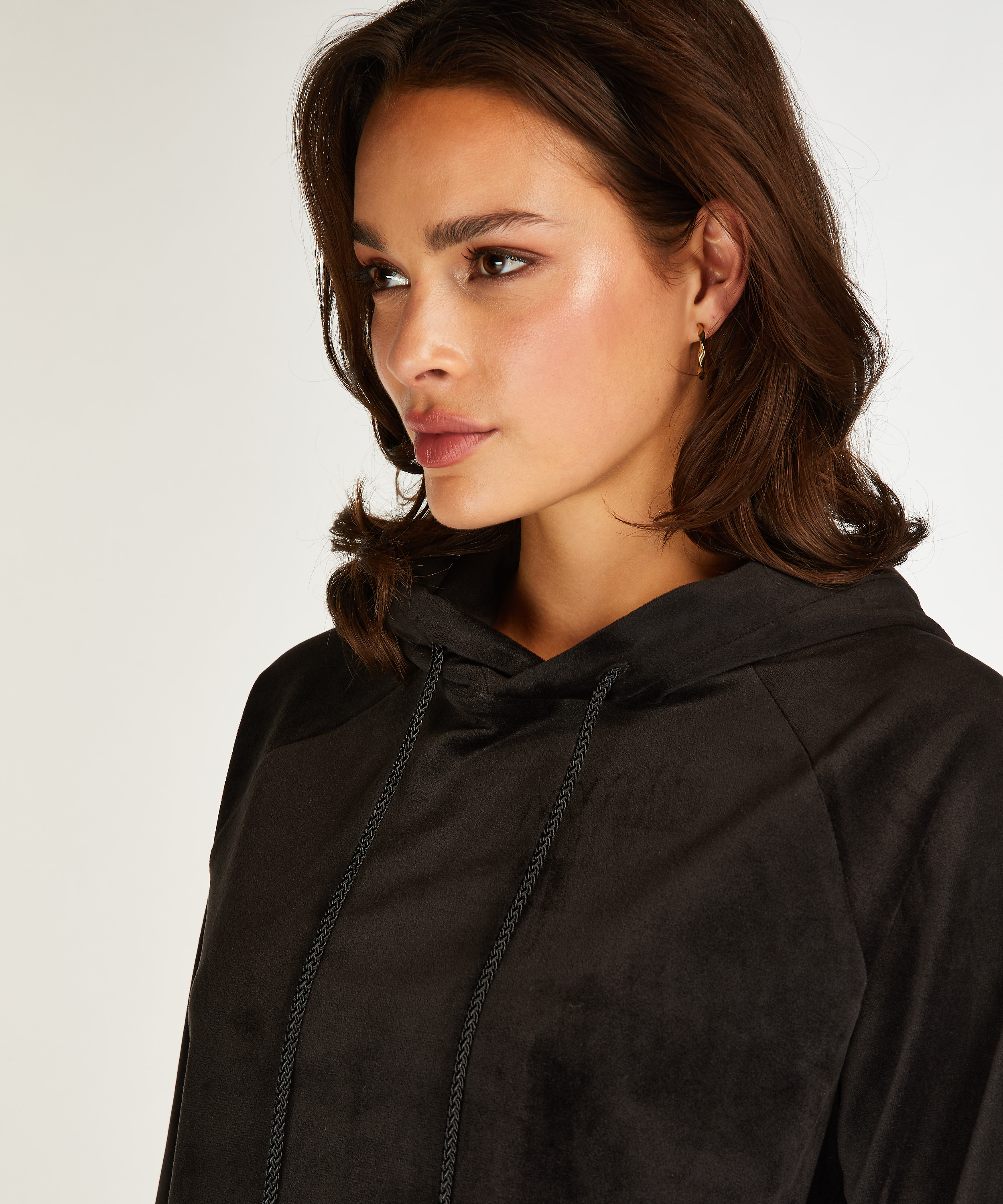 Velours top, Black, main