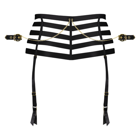 Honey High Open Crotch Brazilian, Black