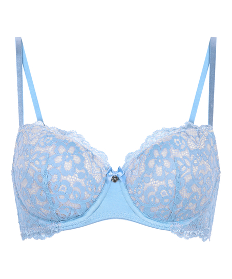 Marine Padded Underwired Bra, Blue