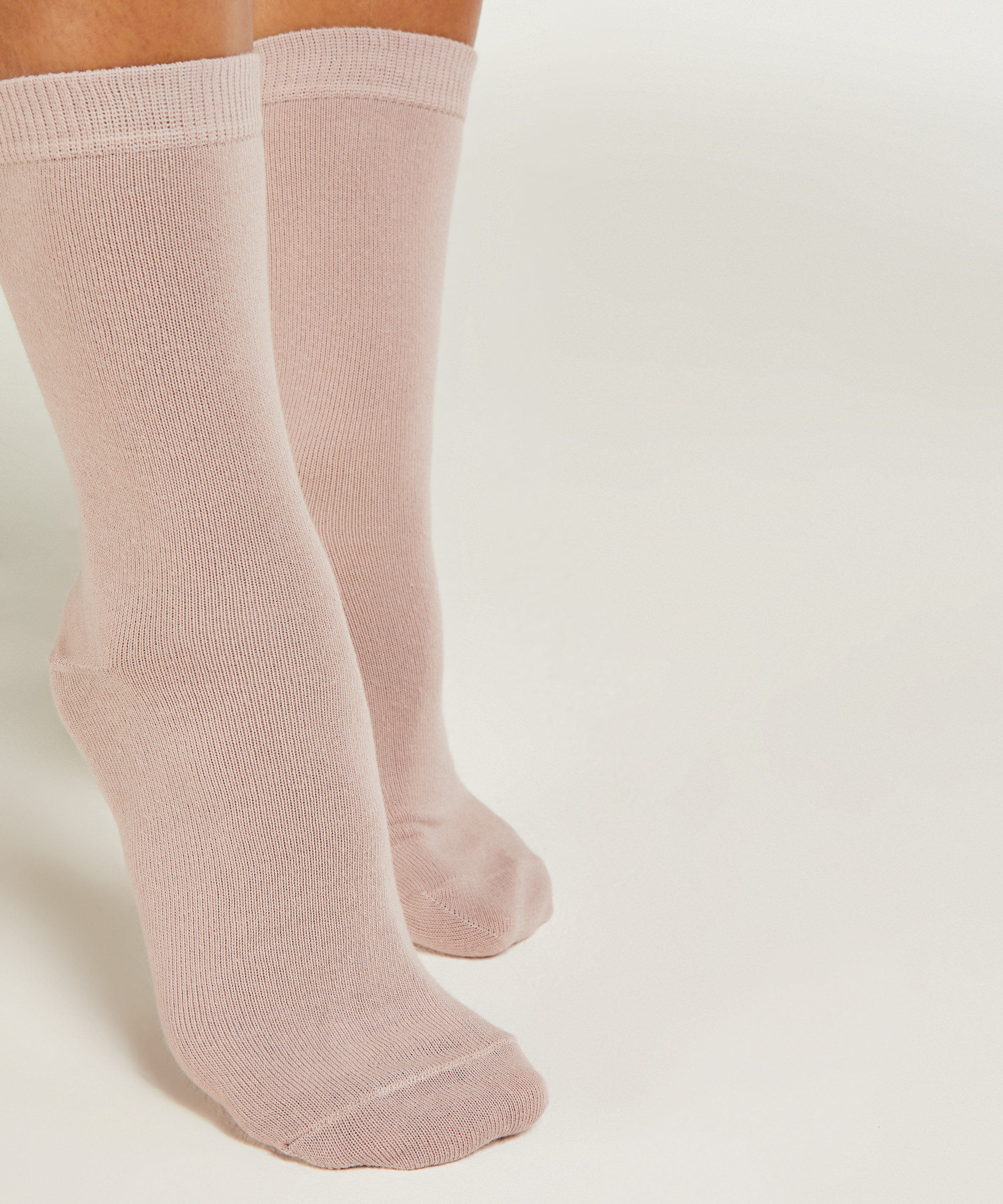 2 Pairs Cotton Socks, Black, main