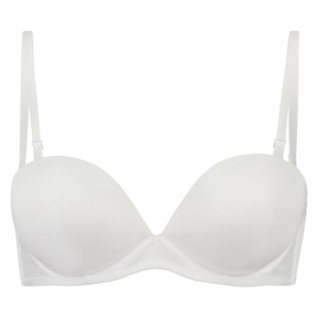 Padded Underwired Strapless Maximizer Bra, White