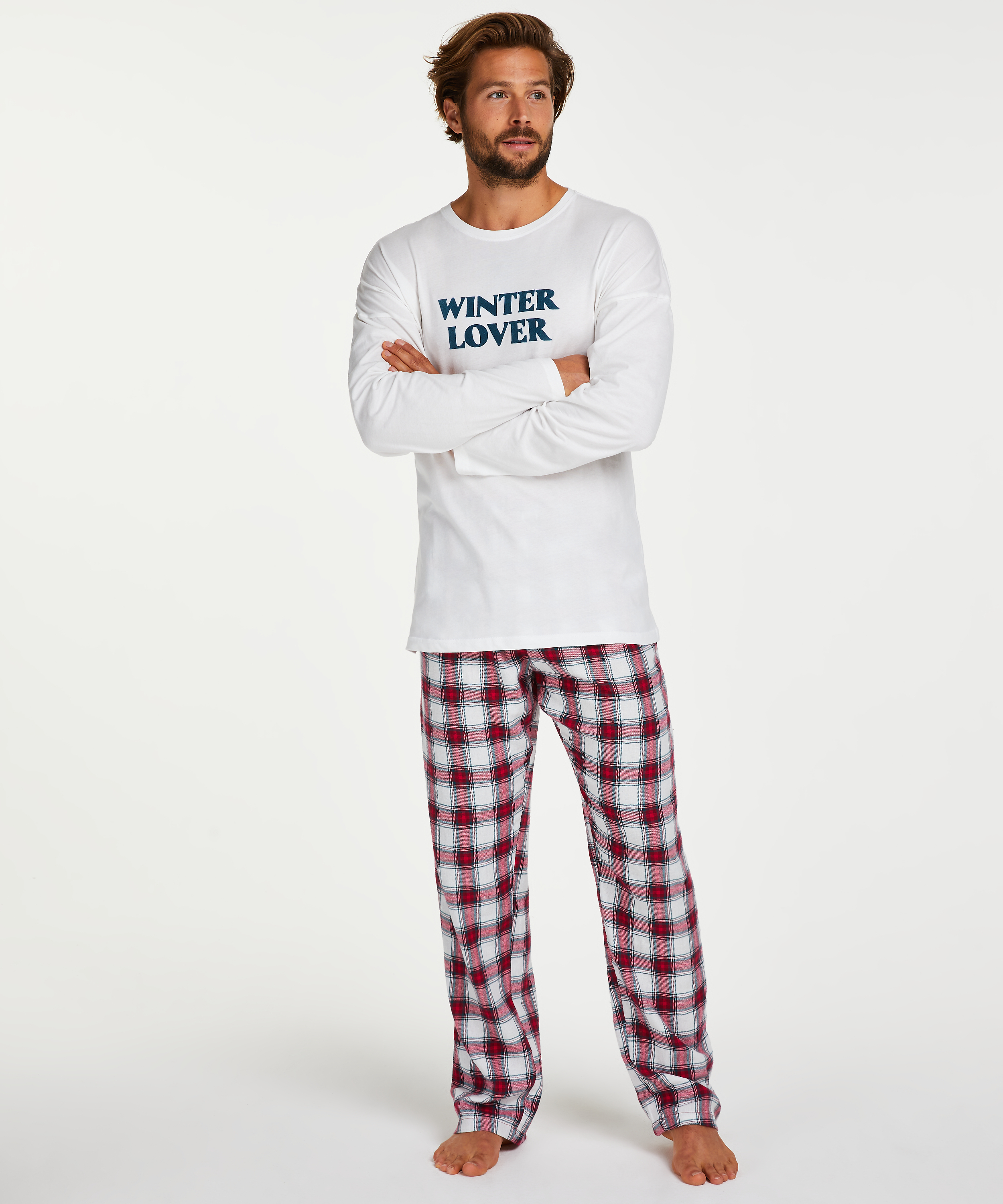 Men's pyjama set, Red, main