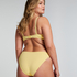 Scallop Padded Strapless Underwired Bikini Top Cup E +, Yellow