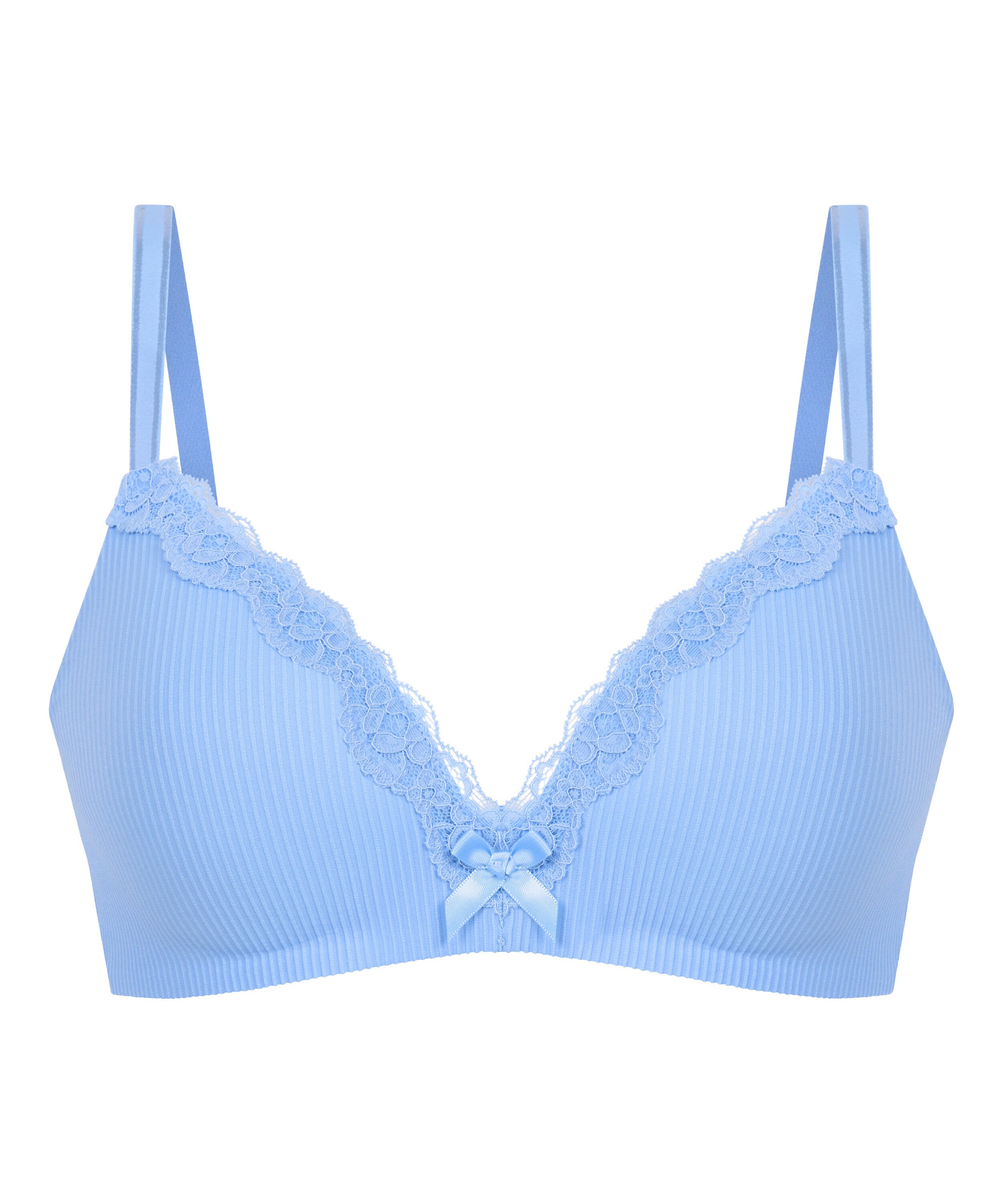 Lola Padded Non-Wired Bra, Blue