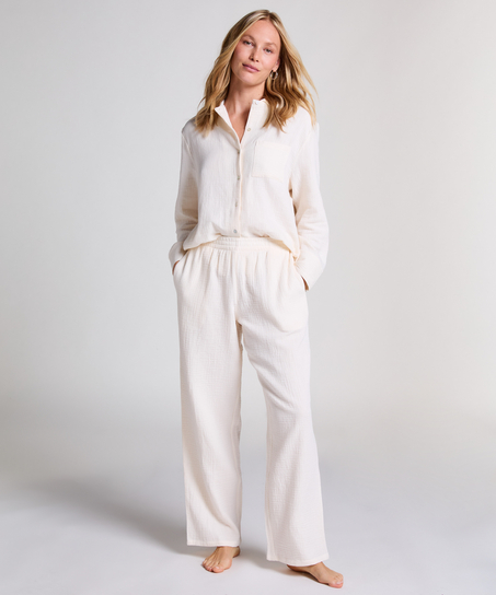 Muslin Pants, White