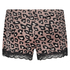 Leopard Velvet Pyjama Shorts, Pink