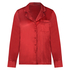 Satin Long-Sleeved Jacket, Red