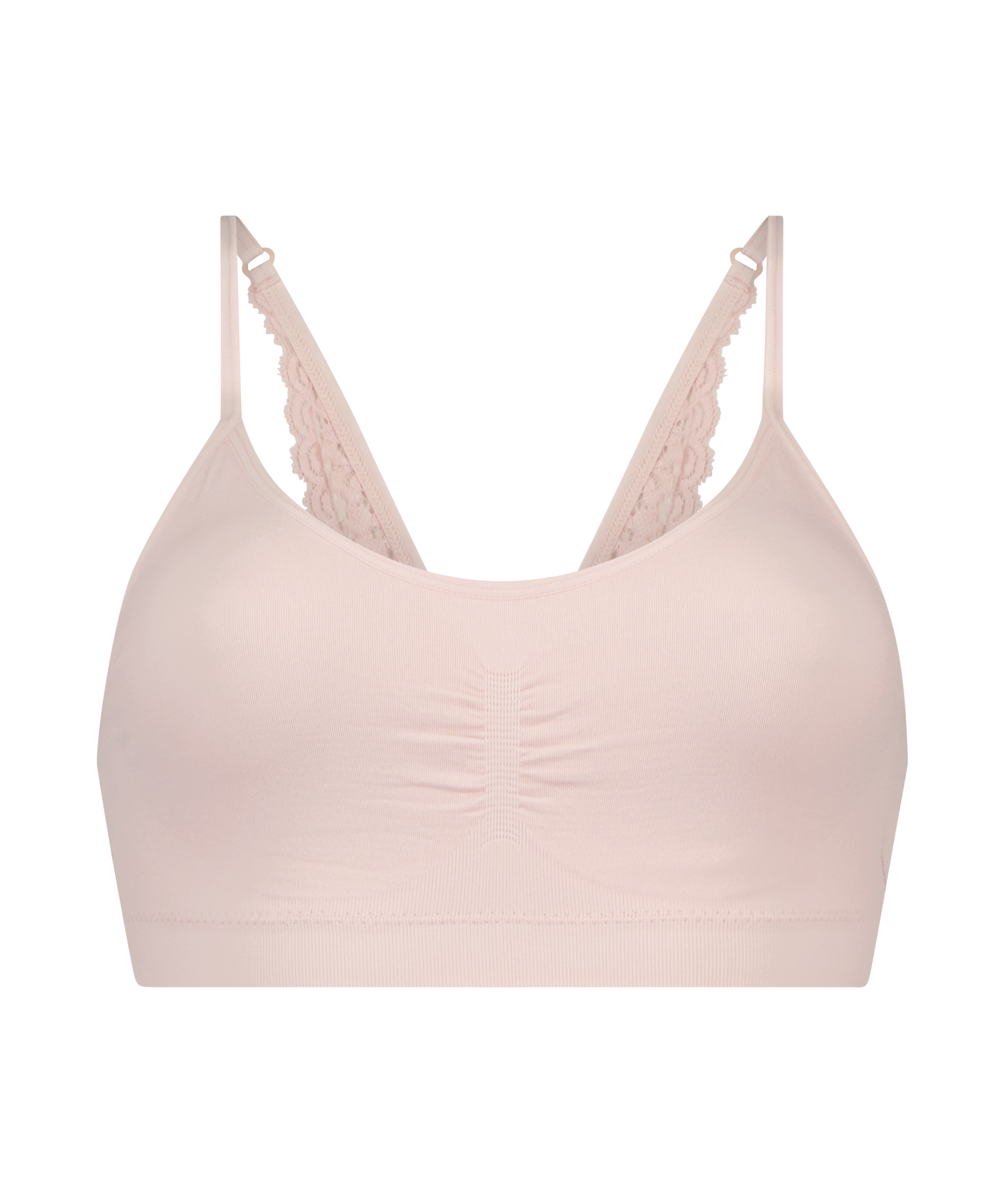 Rose seamless bralette, Pink, main