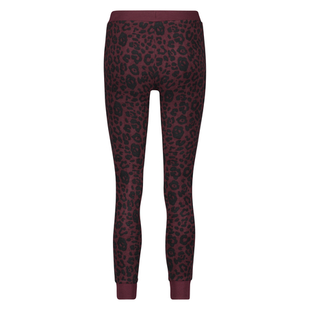 Micro Fleece Leggings, Red