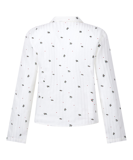 Jacquard Jacket Longsleeve, White