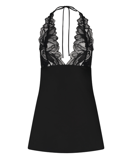Billie Slip Dress, Black