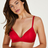 Mona Padded Non-wired Bra, Red