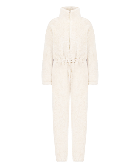 Fleece Onesie, White