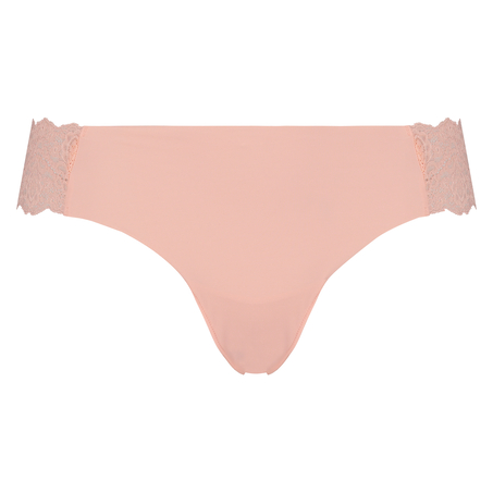 Invisible Lace Thong, Pink