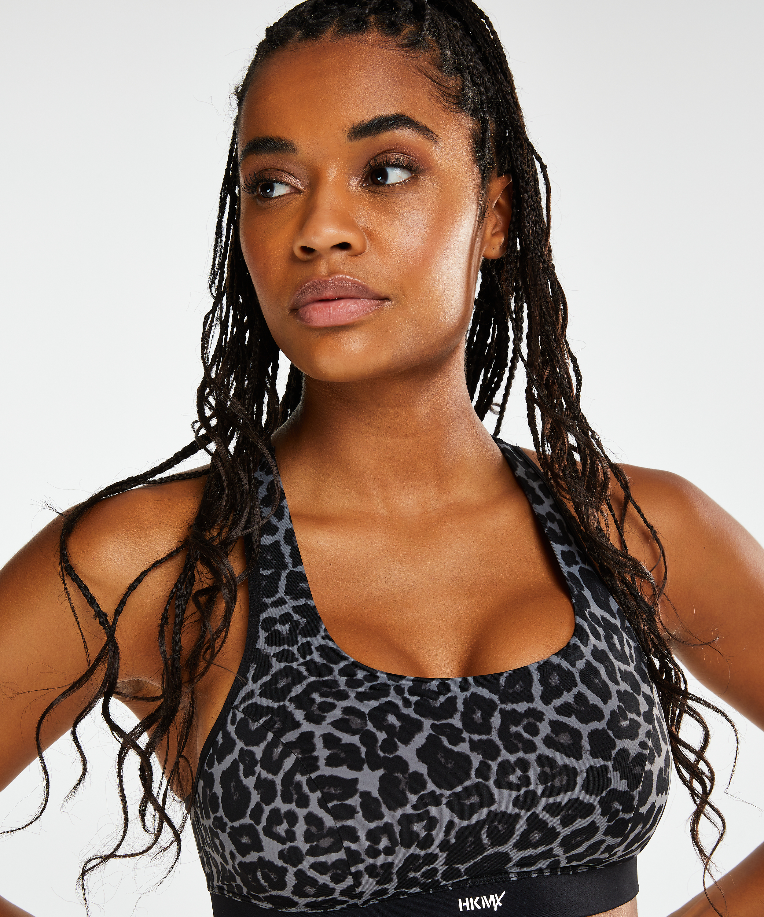 HKMX Sports bra The Spirit Level 2, Grey, main