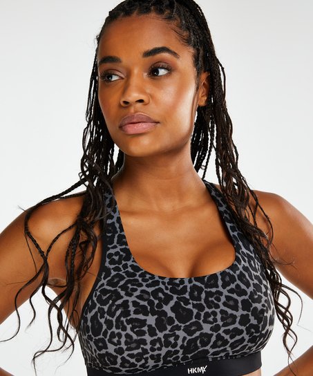 HKMX Sports bra The Spirit Level 2, Grey