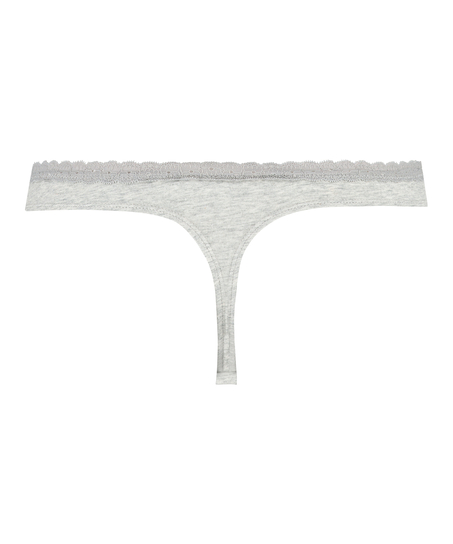 Cotton thong, Grey
