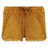 Velvet Lace Shorts, Yellow