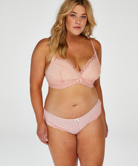 Rose Padded Maternity Nursing Bra, Pink