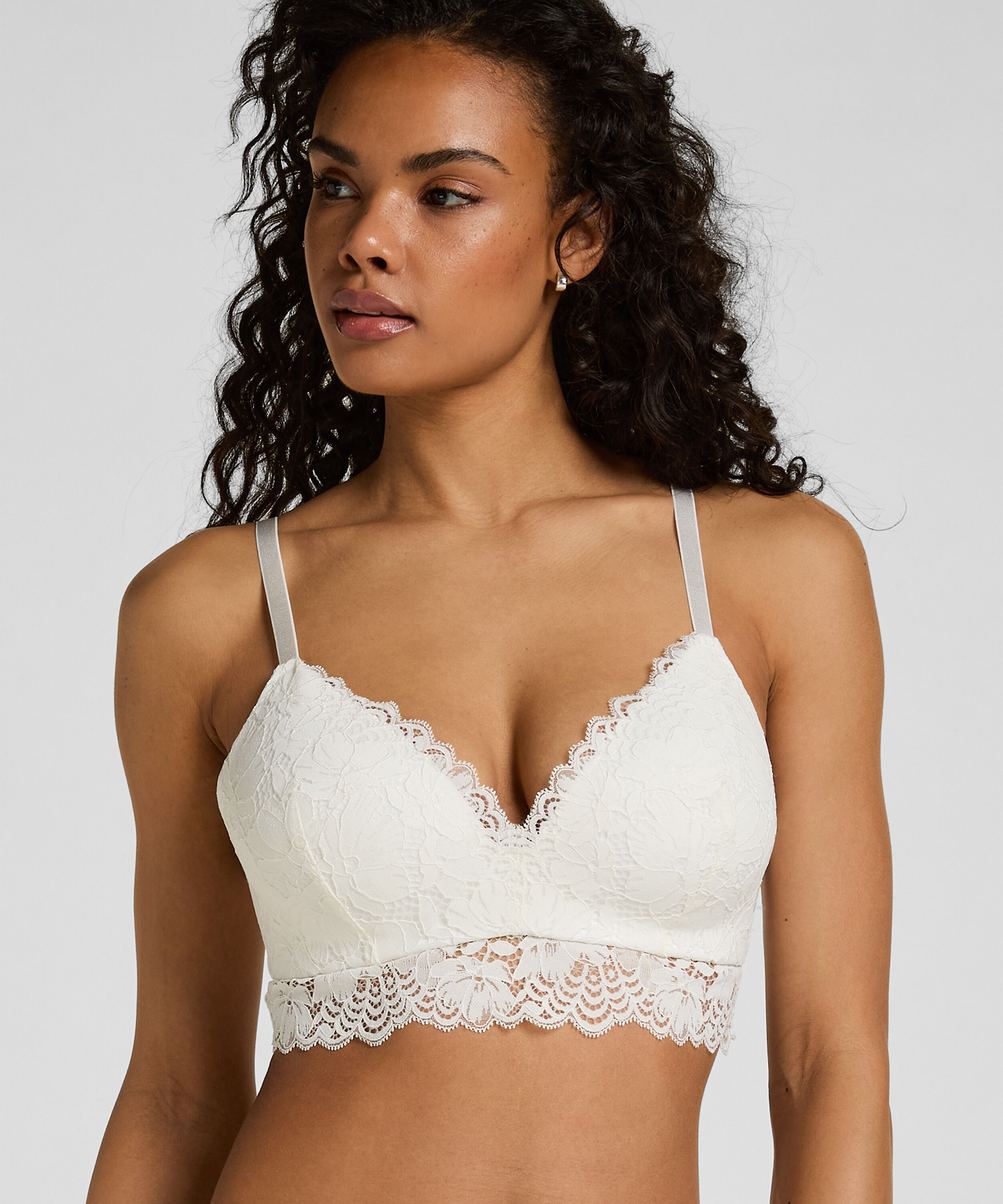 Andrea Padded Non-Wired Bra, White Andrea Padded Non-Wired Bra, White