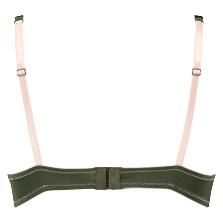 Padded underwired push-up bra Giselle, Green
