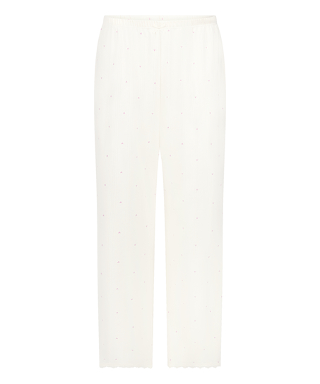 Pointelle Pant, White