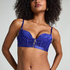 Sable Padded Underwired Push-up Bra, Blue