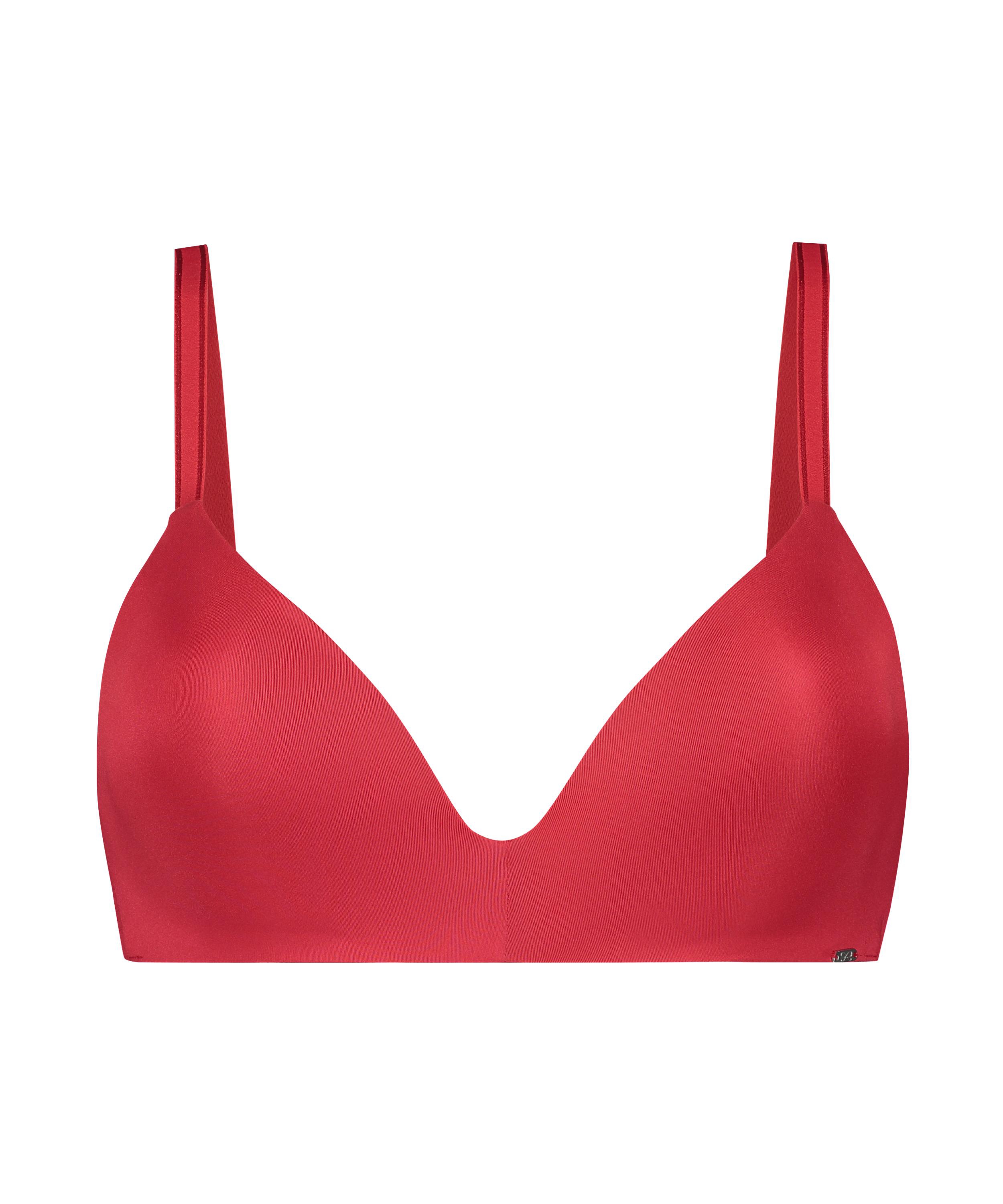 Mona Padded Non-wired Bra, Red, main