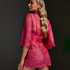 Isabelle Lace Kimono, Pink