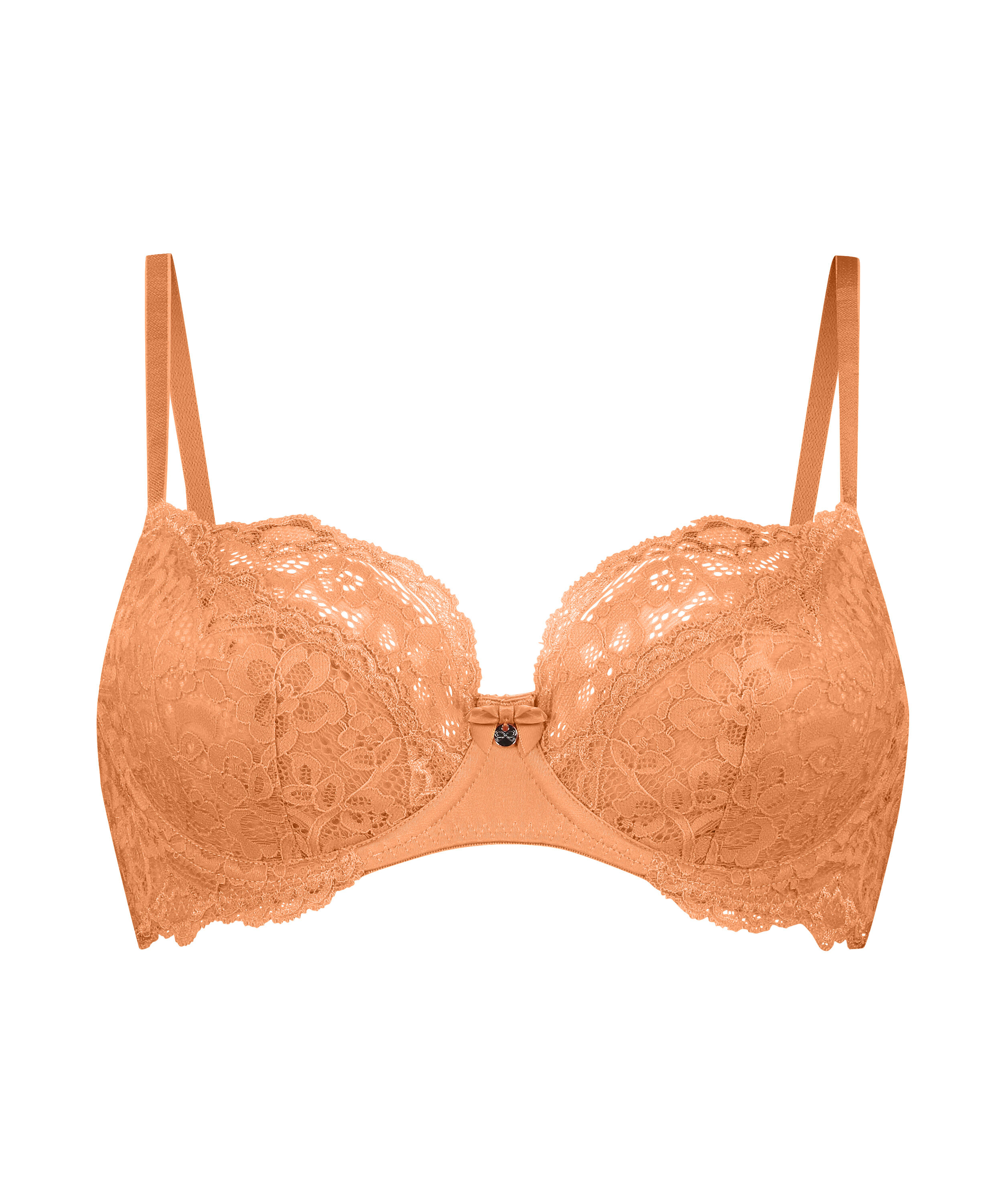 Marine Non-Padded Underwired Bra, Orange