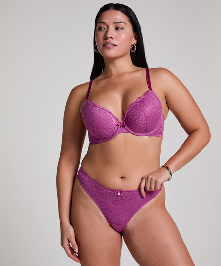Marine Padded Underwired Push-Up Bra, Pink