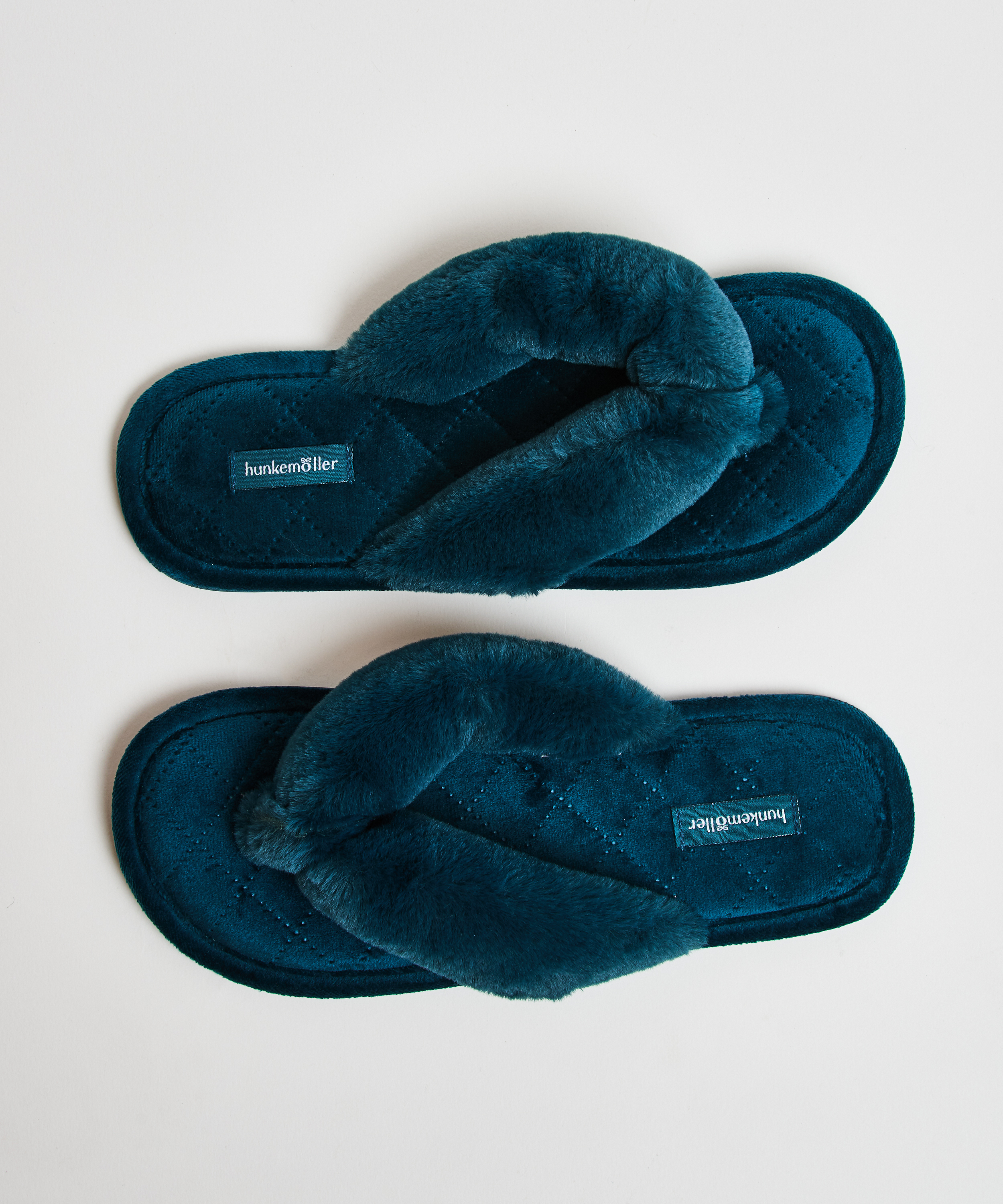 Fur Velours slippers, Green, main