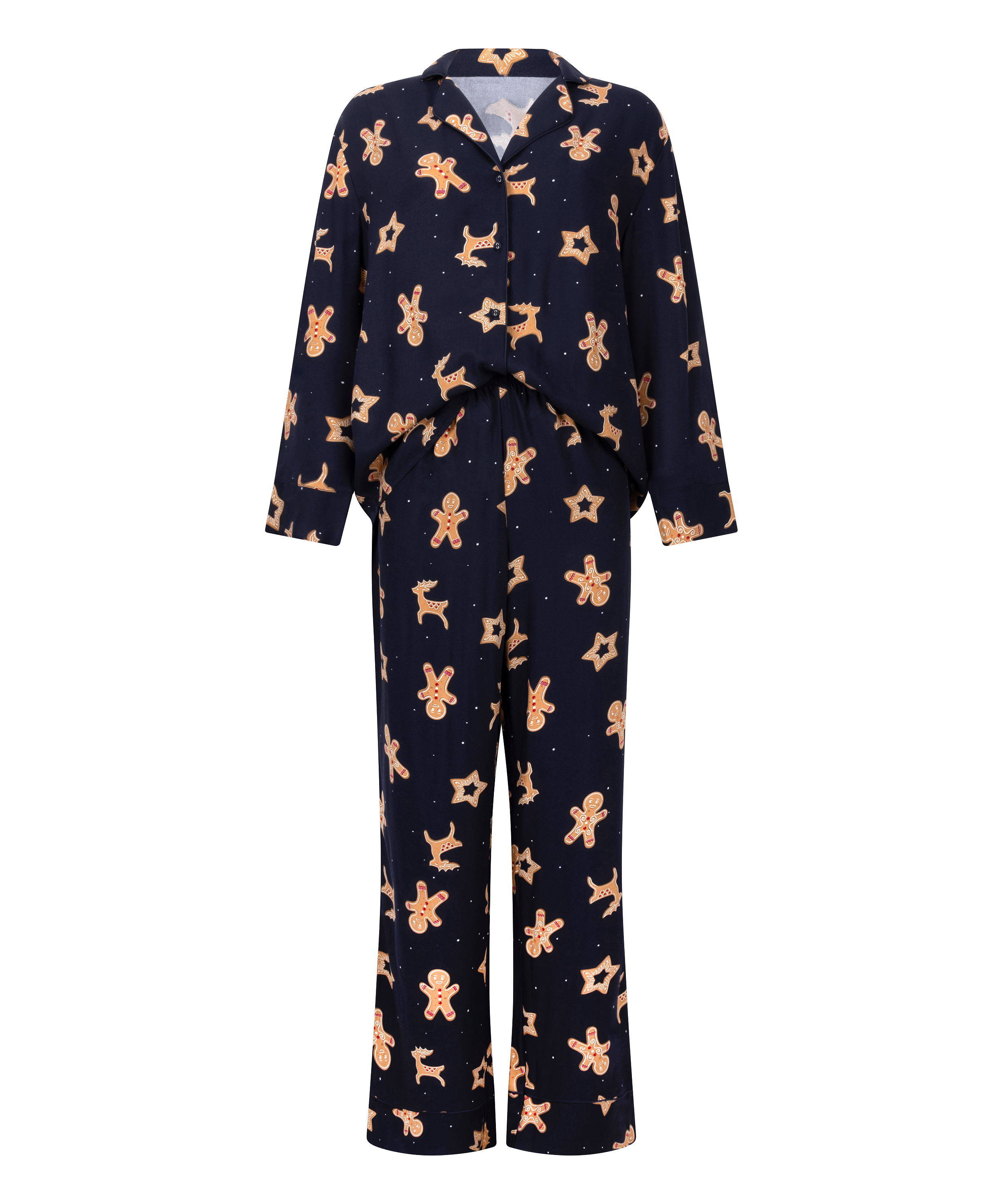 Gingerbread Pyjama Set, Blue, main