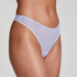 Invisible thong Stripe mesh, Purple