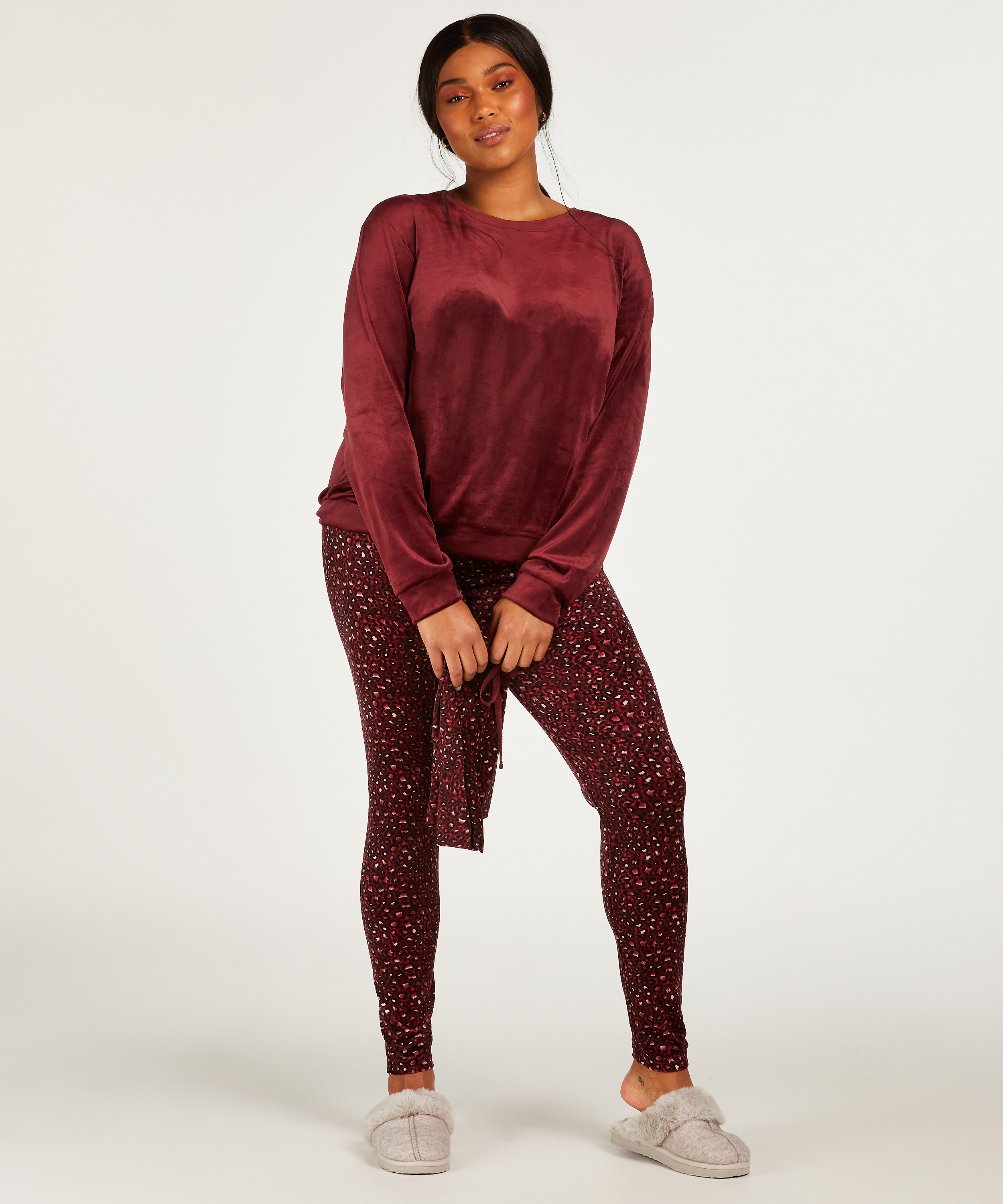 Pyjamaset with Bag, Purple, main