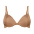 Smooth Padded Underwired Push-Up Bra, Brown