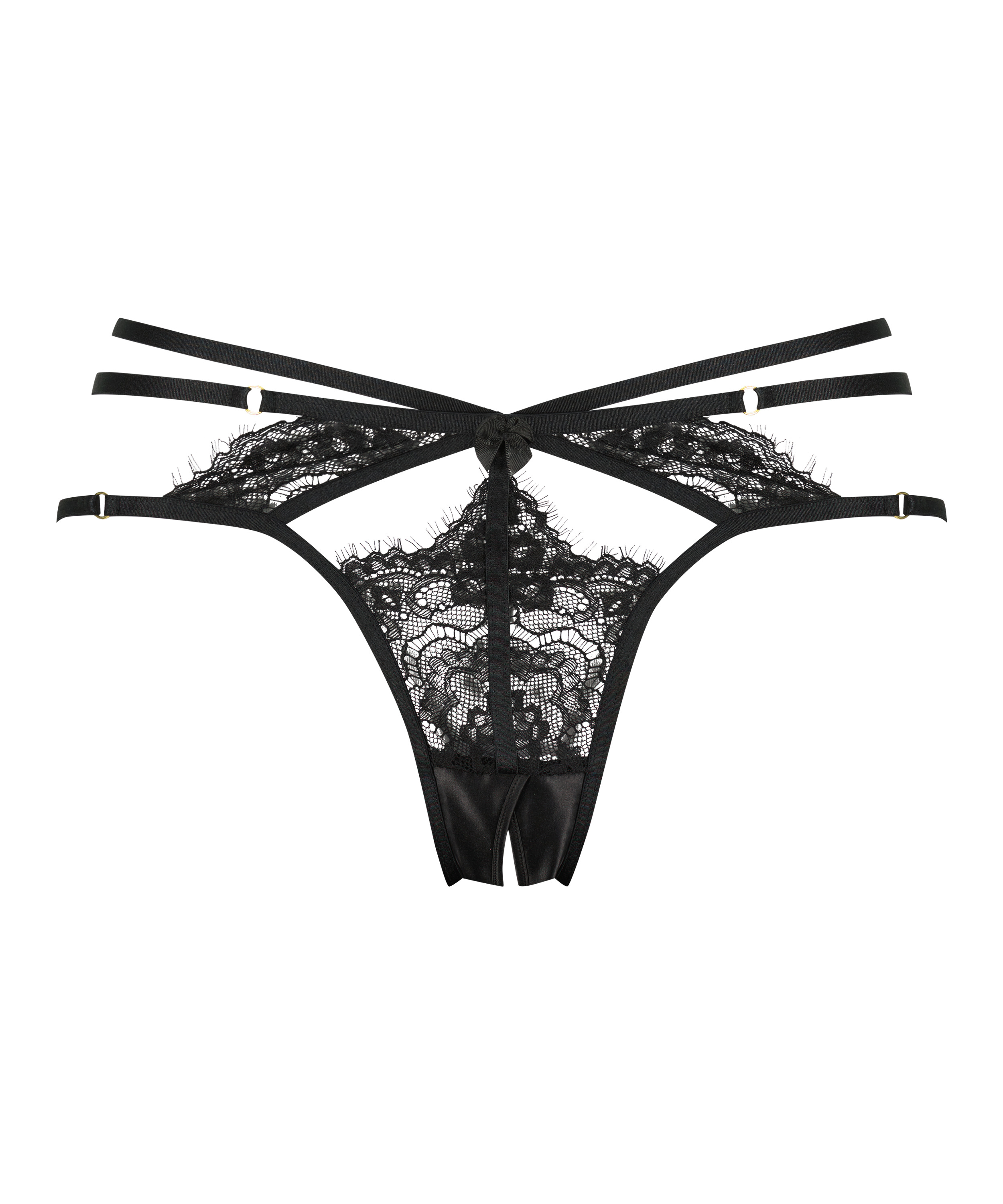 Seraphina open crotch Brazilian, Black, main