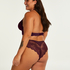 Heira High Leg Brazilian Curvy, Purple